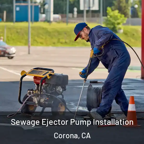  Sewage Ejector Pump Installation Corona, CA